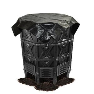 190 Gallon Large Outdoor Compost Bin, 720L Garden Composter with Aeration Vents, BPA-Free PP Panels, Modular Structure with Bottom Access Door and Lid 190 Gallon Large Outdoor Compost Bin, 720L Garden Composter with Aeration Vents, BPA-Free PP Panels, Modular Structure with Bottom Access Door and Lid