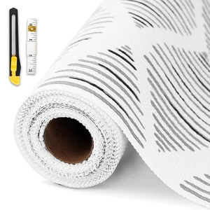 Drawer and Shelf Liner for Kitchen Cabinet Non-Adhesive 24in x 30FT | Waterproof Washable Contact Paper Liner Thickened Non-Slip Mat for Cupboard Pantry Durable Shelves Protector Easy to Cut Drawer and Shelf Liner for Kitchen Cabinet Non-Adhesive 24in x 30FT | Waterproof Washable Contact Paper Liner Thickened Non-Slip Mat for Cupboard Pantry Durable Shelves Protector Easy to Cut