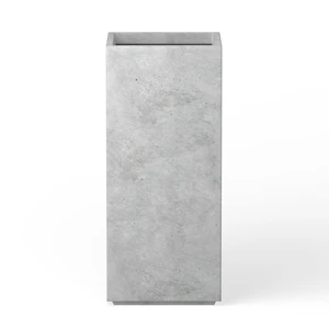 Accent Column Square Pale Gray Concrete Planter 23.6" H, Outdoor | Rubber Plug for Indoor, Drainage for Garden, All-Weather Cement Flower Pot, Handcrafted, Anti-Frost & UV, Modern Home Decor Accent Column Square Pale Gray Concrete Planter 23.6" H, Outdoor | Rubber Plug for Indoor, Drainage for Garden, All-Weather Cement Flower Pot, Handcrafted, Anti-Frost & UV, Modern Home Decor