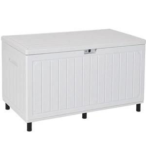 90 Gallon Outdoor Double-Wall Deck Box w/6 Heavy-Duty Metal Legs | Large Resin Storage Box with Handle, for Cushion, Waterproof & Lockable,for Pool Accessories,Garden 90 Gallon Outdoor Double-Wall Deck Box w/6 Heavy-Duty Metal Legs | Large Resin Storage Box with Handle, for Cushion, Waterproof & Lockable,for Pool Accessories,Garden