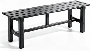 59 Inches Outdoor Bench, 2-Person Aluminum Garden Bench, All-Weather Patio Bench for Garden, Porch, Backyard & Park (Black) 59 Inches Outdoor Bench, 2-Person Aluminum Garden Bench, All-Weather Patio Bench for Garden, Porch, Backyard & Park (Black)