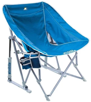 Pod Rocker Beach Chair | Collapsible Folding Rocking Chair with Drink Holder & Portable Carry Bag Saybrook Blue Pod Rocker Beach Chair | Collapsible Folding Rocking Chair with Drink Holder & Portable Carry Bag Saybrook Blue