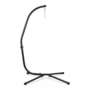 Hammock Chair Stand Only, Solid Hanging Chair C Stand, 330lbs Capacity | Powder-Coated Steel Hammock Swing Chair Frame for Hanging Rope Swing, Egg Chair, Sensory Swing, 360 Degree Rotation Hammock Chair Stand Only, Solid Hanging Chair C Stand, 330lbs Capacity | Powder-Coated Steel Hammock Swing Chair Frame for Hanging Rope Swing, Egg Chair, Sensory Swing, 360 Degree Rotation
