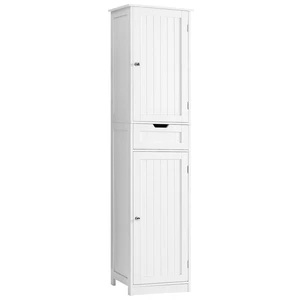66.9" Tall Bathroom Storage Cabinet with 2 Doors & 1 Drawer | Narrow Storage Cabinet with Adjustable Shelves, Floor Cabinet for Bathroom, Living Room, Entryway, Kitchen, White, 15.7" W 66.9" Tall Bathroom Storage Cabinet with 2 Doors & 1 Drawer | Narrow Storage Cabinet with Adjustable Shelves, Floor Cabinet for Bathroom, Living Room, Entryway, Kitchen, White, 15.7" W
