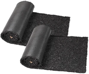 2 Pack Recycled Rubber Mulch Mat Roll Black Permanent Mulch Walkway Pathway for Landscaping Outdoor 8' x 2' 2 Pack Recycled Rubber Mulch Mat Roll Black Permanent Mulch Walkway Pathway for Landscaping Outdoor 8' x 2'
