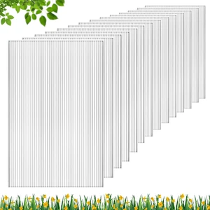 Polycarbonate Greenhouse Panels, 14 Pcs 4'x 2'x 0.16''Twin-Wall Sheets | Twin-Wall Polycarbonate Panels for Thermal Insulation, UV Protection and Plant Growth Polycarbonate Greenhouse Panels, 14 Pcs 4'x 2'x 0.16''Twin-Wall Sheets | Twin-Wall Polycarbonate Panels for Thermal Insulation, UV Protection and Plant Growth