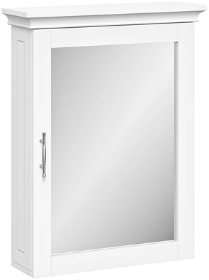 Somerset Bathroom Wall Mount Medicine Cabinet with Mirror, White | Bath Storage Cabinet with Adjustable Interior Shelf and Soft Close Hinges, Two-Tone Handles and Coved Top Detailing Somerset Bathroom Wall Mount Medicine Cabinet with Mirror, White | Bath Storage Cabinet with Adjustable Interior Shelf and Soft Close Hinges, Two-Tone Handles and Coved Top Detailing