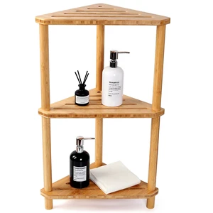 Corner Shelf Shower Caddy Stand 3-Tier,Standing Bathroom Organizer | Bamboo,Large Capacity Shower Storage,Space-Saving,Anti-Slip Feet,Waterproof,Easy to Assemble,Durable,Bath,Living Room,Kitchen Corner Shelf Shower Caddy Stand 3-Tier,Standing Bathroom Organizer | Bamboo,Large Capacity Shower Storage,Space-Saving,Anti-Slip Feet,Waterproof,Easy to Assemble,Durable,Bath,Living Room,Kitchen