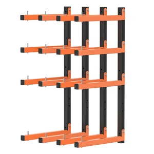 Lumber Storage Rack Wall Mount, Foldable 8-Level Wood Storage Rack | Metal, Removable & Adjustable Arm, Indoor and Outdoor Use, for Garage, Workshop, Basement Lumber Storage Rack Wall Mount, Foldable 8-Level Wood Storage Rack | Metal, Removable & Adjustable Arm, Indoor and Outdoor Use, for Garage, Workshop, Basement