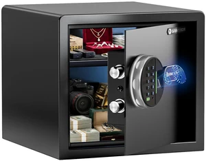 20LB Biometric Safe with Fingerprint Lock, 3-8 Digit PIN | 0.80 cu.ft. Safe with Silent Mode & LED & Backlit Keypad , 6.7M Combinations, Metal Knob, Removable Shelf & Easy Installation 20LB Biometric Safe with Fingerprint Lock, 3-8 Digit PIN | 0.80 cu.ft. Safe with Silent Mode & LED & Backlit Keypad , 6.7M Combinations, Metal Knob, Removable Shelf & Easy Installation