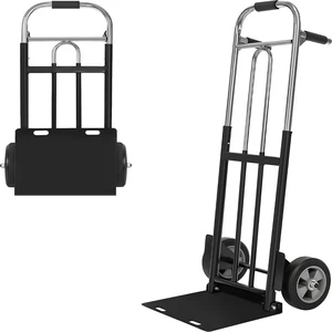 Folding Hand Truck Dolly - 600 LB Capacity, Heavy-Duty Wheels and Compact Design for Moving Heavy Loads in Warehouses, Offices, Homes, and Shopping Folding Hand Truck Dolly - 600 LB Capacity, Heavy-Duty Wheels and Compact Design for Moving Heavy Loads in Warehouses, Offices, Homes, and Shopping