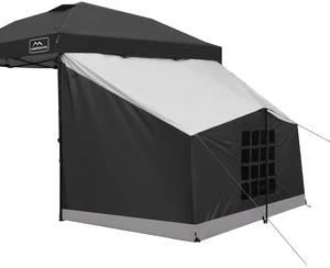 Side Tent, Camping Tent for 10' x 10' Pop Up Canopy | Easy Set Up Gazebo, Compatible with 10' Wide Canopy Tent(Canopy Not Included), with Mesh Window for Camping, Storage Side Tent, Camping Tent for 10' x 10' Pop Up Canopy | Easy Set Up Gazebo, Compatible with 10' Wide Canopy Tent(Canopy Not Included), with Mesh Window for Camping, Storage