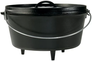 Pre-Seasoned Cast Iron Deep Camp Dutch Oven with Lid, 8 Quart | Dual Handles & Steel Handle with Strong Lid for Heavy-Duty Camping Cookware, Outdoor Use & Campfire Cooking Pre-Seasoned Cast Iron Deep Camp Dutch Oven with Lid, 8 Quart | Dual Handles & Steel Handle with Strong Lid for Heavy-Duty Camping Cookware, Outdoor Use & Campfire Cooking