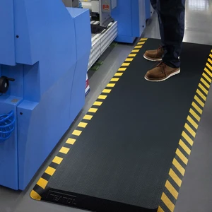 0.9" Anti Fatigue Mat for Industrial & Standing Mat & Home Kitchen | Memory Foam Eases Leg & Back Pain on Concrete; Standing Desk, Garage; Non-Slip, Easy Clean (Yellow Border, 24" x 70", 1PC) 0.9" Anti Fatigue Mat for Industrial & Standing Mat & Home Kitchen | Memory Foam Eases Leg & Back Pain on Concrete; Standing Desk, Garage; Non-Slip, Easy Clean (Yellow Border, 24" x 70", 1PC)
