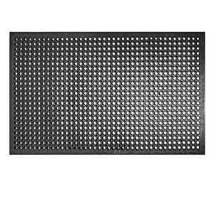Rubber Floor Mat, 36" x 60", Black | Commercial Grade, Grease Resistant, Anti-Fatigue Rubber Floor Mat, 36" x 60", Black | Commercial Grade, Grease Resistant, Anti-Fatigue