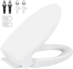 SS114 Toilet Seat Replacement Compatible with TOTO, Elongated Soft Close | Toilet Seat for SS154/SS204/SS214/SS224, Transitional Heavy Duty Oval Toilet Seats, 2-Pack Toilet Bolts and Nuts, White SS114 Toilet Seat Replacement Compatible with TOTO, Elongated Soft Close | Toilet Seat for SS154/SS204/SS214/SS224, Transitional Heavy Duty Oval Toilet Seats, 2-Pack Toilet Bolts and Nuts, White