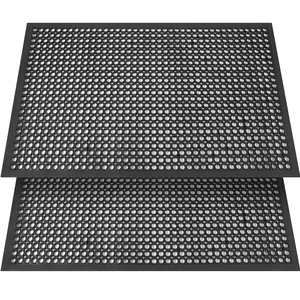 Anti Fatigue Rubber Floor Mat 2 Pack Restaurant Kitchen Mats for Floors Rubber Non-Slip Bar Floor Mats Door mat Drainage Mats Utility Garage Indoor Outdoor Use 36 x 60 Inches Anti Fatigue Rubber Floor Mat 2 Pack Restaurant Kitchen Mats for Floors Rubber Non-Slip Bar Floor Mats Door mat Drainage Mats Utility Garage Indoor Outdoor Use 36 x 60 Inches