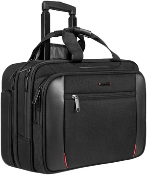 17.3 Inch Rolling Laptop Bag for Women/Men, Black | Waterproof Rolling Computer Bag, Carry-on Briefcase with Wheels, Personal Item Suitcase for Travel/Work/Business 17.3 Inch Rolling Laptop Bag for Women/Men, Black | Waterproof Rolling Computer Bag, Carry-on Briefcase with Wheels, Personal Item Suitcase for Travel/Work/Business