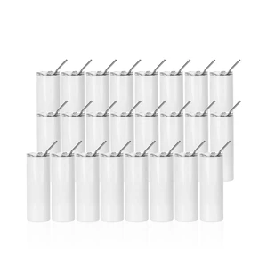 24 Pack Sublimation Tumblers Straight Skinny 20 OZ Bulk Wholesale | Double Wall Stainless Steel Cups with Lids and Straw, for Tumbler Heat Press Sublimation Oven Printing 24 Pack Sublimation Tumblers Straight Skinny 20 OZ Bulk Wholesale | Double Wall Stainless Steel Cups with Lids and Straw, for Tumbler Heat Press Sublimation Oven Printing