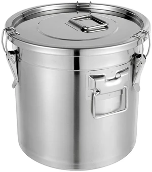 5.5Gal 304 Stainless Steel Airtight Container with Lid and Locking Clamp,17-38Lbs Metal Bucket Stainless Steel Drum Large Canister for Kitchen,Dog Food/Bird Seed/Coffee Storage Container(21L) 5.5Gal 304 Stainless Steel Airtight Container with Lid and Locking Clamp,17-38Lbs Metal Bucket Stainless Steel Drum Large Canister for Kitchen,Dog Food/Bird Seed/Coffee Storage Container(21L)