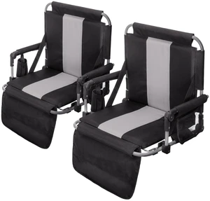 Stadium Seat for Bleachers 2 Pack W/ Back Support Armrest Cushion, Foldable | Portable Extra Wide Stadium Chairs with Back and Cushion Cup Holder Mesh Bag Hide Hooks,Thicken 600D Oxford,Carry/Handheld Stadium Seat for Bleachers 2 Pack W/ Back Support Armrest Cushion, Foldable | Portable Extra Wide Stadium Chairs with Back and Cushion Cup Holder Mesh Bag Hide Hooks,Thicken 600D Oxford,Carry/Handheld