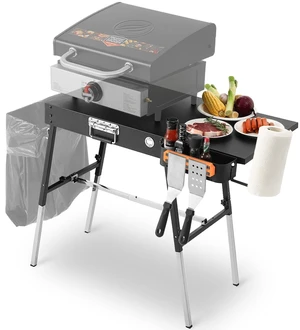 Grill Table for Outside, Blackstone Griddle Stand with Trash Holder | Fit 17 or 22 Other Tabletop Grill, Folding Portable Ninja Grill Stand& Blackstone Table for Outdoor Tailgate, Camping Grill Table for Outside, Blackstone Griddle Stand with Trash Holder | Fit 17 or 22 Other Tabletop Grill, Folding Portable Ninja Grill Stand& Blackstone Table for Outdoor Tailgate, Camping
