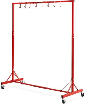 Painting Rack, 5 ft-7 ft Adjustable Height, 66 lbs Capacity Automotive Paint Stand, 8 Hooks Drying Rack With 4 Swiveling Wheels, Auto Body Stand for Repair Shops & Garage Painting Rack, 5 ft-7 ft Adjustable Height, 66 lbs Capacity Automotive Paint Stand, 8 Hooks Drying Rack With 4 Swiveling Wheels, Auto Body Stand for Repair Shops & Garage