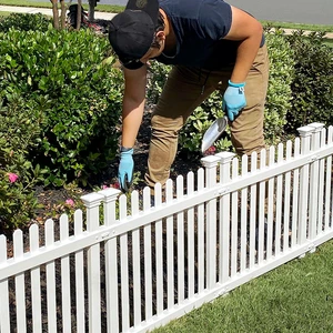 Roger Rabbit Garden Fence, White Vinyl DIY No Dig Kit | 2ftH x 2ftW, 3 Panels, Garden Border Edging, ZP19056 Roger Rabbit Garden Fence, White Vinyl DIY No Dig Kit | 2ftH x 2ftW, 3 Panels, Garden Border Edging, ZP19056