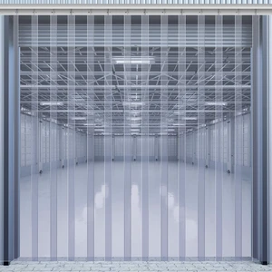 60 X 84 Inch Clear Freezer Door Curtain Plastic Strips | 0.08" Thick Smooth PVC Waterproof, for Walk in Cooler Warehouse Garage, Refrigerator Flaps Strips, Entryway Barrier 60 X 84 Inch Clear Freezer Door Curtain Plastic Strips | 0.08" Thick Smooth PVC Waterproof, for Walk in Cooler Warehouse Garage, Refrigerator Flaps Strips, Entryway Barrier
