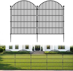 No Dig Garden Fence Panels, Dog Fence Outdoor for Yard, 12 Pack | 32in(H) x 29ft(L) Rustproof Metal Animal Barrier for Rabbits & Flowers, Decorative Temporary Fencing No Dig Garden Fence Panels, Dog Fence Outdoor for Yard, 12 Pack | 32in(H) x 29ft(L) Rustproof Metal Animal Barrier for Rabbits & Flowers, Decorative Temporary Fencing