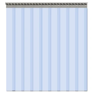 9PCS Freezer Strip Door Curtain, 84" Height X 48" Width, 0.08 Inch Thickness PVC Curtain Strip for Walk in Freezers, Coolers & Warehouse Doors, with 80% Overlap for 4' X 7' Doors 9PCS Freezer Strip Door Curtain, 84" Height X 48" Width, 0.08 Inch Thickness PVC Curtain Strip for Walk in Freezers, Coolers & Warehouse Doors, with 80% Overlap for 4' X 7' Doors