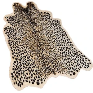Leopard Area Rug Animals Printed Hide Mats Faux Fur Cowhide Skin Carpet for Home Office, Living Room, Bedroom, 5.2ft x 6.5ft (160 x 200cm) Leopard Area Rug Animals Printed Hide Mats Faux Fur Cowhide Skin Carpet for Home Office, Living Room, Bedroom, 5.2ft x 6.5ft (160 x 200cm)
