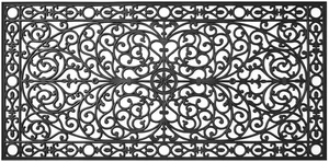 Gatsby Rubber Doormat, 3' x 6', Black Gatsby Rubber Doormat, 3' x 6', Black
