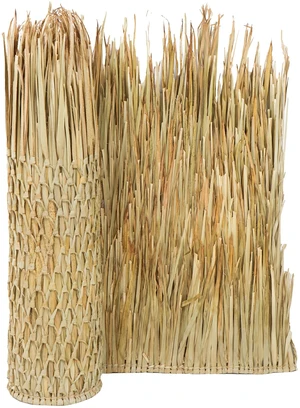 Mexican Palm Thatch Roof Runner Roll for Eco-Friendly Duck Blind Grass Tiki Hut Palapa Roofing Tiki Bars 35 in H x 8 ft L Mexican Palm Thatch Roof Runner Roll for Eco-Friendly Duck Blind Grass Tiki Hut Palapa Roofing Tiki Bars 35 in H x 8 ft L