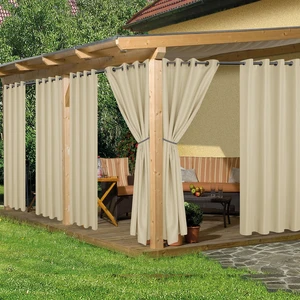Waterproof Outdoor Curtains for Patio 6 Pcs 54x120 Inch Cream | Weatherproof, Privacy Outsides Curtains for Backyard Porch Gazebo, Sunlight & UV Blocking,Outdoor Dining Dividers Waterproof Outdoor Curtains for Patio 6 Pcs 54x120 Inch Cream | Weatherproof, Privacy Outsides Curtains for Backyard Porch Gazebo, Sunlight & UV Blocking,Outdoor Dining Dividers