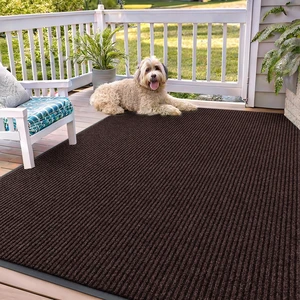 Front Door Mat 71x47, Waterproof Heavy-Duty Indoor Outdoor Doormat | Brown, Absorbent, Stain and Fade Resistant, Non-Slip Backing, Easy-Clean Welcome Floor Mat for Entryway, Patio and Porch Front Door Mat 71x47, Waterproof Heavy-Duty Indoor Outdoor Doormat | Brown, Absorbent, Stain and Fade Resistant, Non-Slip Backing, Easy-Clean Welcome Floor Mat for Entryway, Patio and Porch