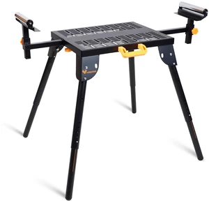 Universal Miter Saw Stand with Grid Tabletop 300 lbs Load Capacity 6-Level Height Adjustment Table Saw Stand WK-MS046 Universal Miter Saw Stand with Grid Tabletop 300 lbs Load Capacity 6-Level Height Adjustment Table Saw Stand WK-MS046
