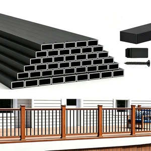 50 Pack 32.25" Deck BalustersStainless Steel Deck Railing Kit | Rustproof Side Mount Spindles Railings with End Caps & ScrewsModern Porch Balusters for Patio, Balcony&Outdoor Staircases 50 Pack 32.25" Deck BalustersStainless Steel Deck Railing Kit | Rustproof Side Mount Spindles Railings with End Caps & ScrewsModern Porch Balusters for Patio, Balcony&Outdoor Staircases