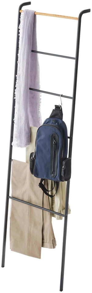 Home Tower Leaning Ladder Rack, Space Saving - Ladder, 63" - Steel | Leaning ladder hanger for bedroom, closet, living room, bathroom storage. Non-slip rubber caps protect floors and walls. Home Tower Leaning Ladder Rack, Space Saving - Ladder, 63" - Steel | Leaning ladder hanger for bedroom, closet, living room, bathroom storage. Non-slip rubber caps protect floors and walls.