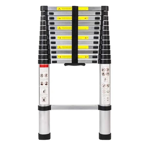 (12.5Ft/3.8M) Telescoping Ladders, EN131 Standards Aluminum Extension Ladder (12.5Ft/3.8M) Telescoping Ladders, EN131 Standards Aluminum Extension Ladder