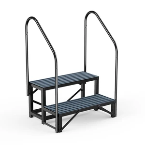 RV Steps with Handrail, 2 Step Hot Tub Steps with Non-Slip Mats | Mobile Home Stairs with Handrail for 5th Wheel RV RV Steps with Handrail, 2 Step Hot Tub Steps with Non-Slip Mats | Mobile Home Stairs with Handrail for 5th Wheel RV