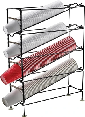20" 4-Tier Cup Dispenser Rack Dispensing Rack | Four-tier, Suction feet, Restaurant service, Great for Snow Cone Cups, Cup Storage, Concession Stands and Counter Service 20" 4-Tier Cup Dispenser Rack Dispensing Rack | Four-tier, Suction feet, Restaurant service, Great for Snow Cone Cups, Cup Storage, Concession Stands and Counter Service