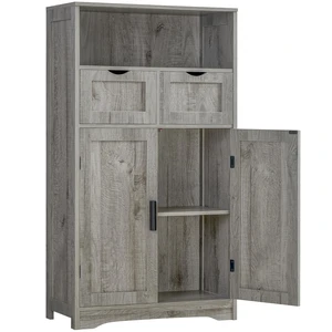 Bathroom Storage Cabinet with 2 Drawers, Small Kitchen Pantry Cabinet Bathroom Storage Cabinet with 2 Drawers, Small Kitchen Pantry Cabinet