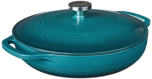 Essential Enamel Cast Iron Braiser, 3.6 Quart, Lagoon | Refrigerator- & Oven-Safe up to 500°F, Induction-Safe, Heat-Retaining, Non-Toxic Enamel Braiser Cookware Essential Enamel Cast Iron Braiser, 3.6 Quart, Lagoon | Refrigerator- & Oven-Safe up to 500°F, Induction-Safe, Heat-Retaining, Non-Toxic Enamel Braiser Cookware