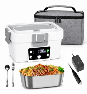 Cordless Heated Lunch Box for Work, 20000mAh Battery Powered Self Heating Food Warmer, 1.6L Portable Heated Lunchbox, Fast Heating, Leakproof, Perfect for Truck Drivers, Construction & Outdoor Use Cordless Heated Lunch Box for Work, 20000mAh Battery Powered Self Heating Food Warmer, 1.6L Portable Heated Lunchbox, Fast Heating, Leakproof, Perfect for Truck Drivers, Construction & Outdoor Use