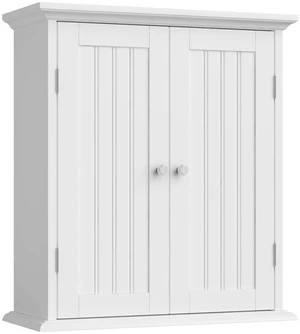 Bathroom Wall Cabinet with 2 Doors, Over The Toilet | 8.8"D x 21.1"W x 24"H, Medicine Cabinet, Adjustable Shelves, Cupboard, White Bathroom Wall Cabinet with 2 Doors, Over The Toilet | 8.8"D x 21.1"W x 24"H, Medicine Cabinet, Adjustable Shelves, Cupboard, White