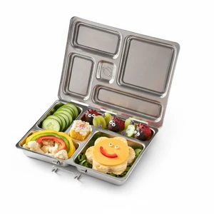 Rover Stainless Steel Bento Box Style Lunch Box for Kids with 5 Compartments Durable, Dishwasher Safe and BPA-Free Food Container Rover Stainless Steel Bento Box Style Lunch Box for Kids with 5 Compartments Durable, Dishwasher Safe and BPA-Free Food Container