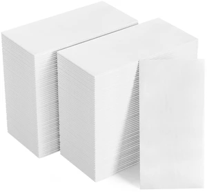 480 Disposable Guest Towels for Bathroom, Linen-Feel Hand Towels | Soft and Absorbent, Cloth-Like Paper Napkins for Bathroom, Kitchen, Dinner, or Event, White, 12" x 17" 480 Disposable Guest Towels for Bathroom, Linen-Feel Hand Towels | Soft and Absorbent, Cloth-Like Paper Napkins for Bathroom, Kitchen, Dinner, or Event, White, 12" x 17"
