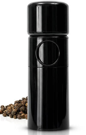 PEPPER GRINDER, by TRE SPADE,Premium Manual Pepper Grinder with Steel Burrs, Adjustable Coarseness, High-Capacity Output, ABS Plastic, 6 Inch Small Size, Made in Italy PEPPER GRINDER, by TRE SPADE,Premium Manual Pepper Grinder with Steel Burrs, Adjustable Coarseness, High-Capacity Output, ABS Plastic, 6 Inch Small Size, Made in Italy