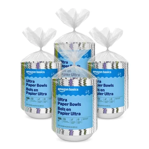 Ultra Paper Bowls, 20 Oz, Disposable, 540 Count (4 Packs of 135), White (Previously Encore), Packaging May Vary Ultra Paper Bowls, 20 Oz, Disposable, 540 Count (4 Packs of 135), White (Previously Encore), Packaging May Vary